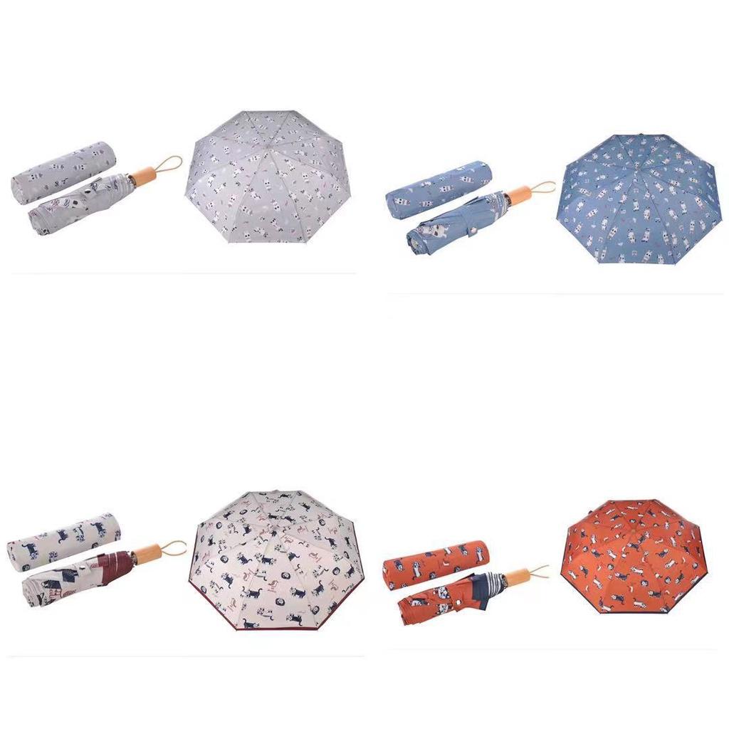 日系貓咪新款晴雨兼用防UV雨傘