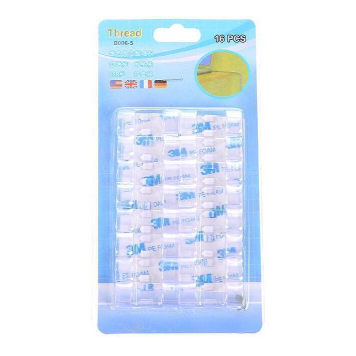 <煎妮雜貨>黏贴式固線夾固線器防滑卡扣