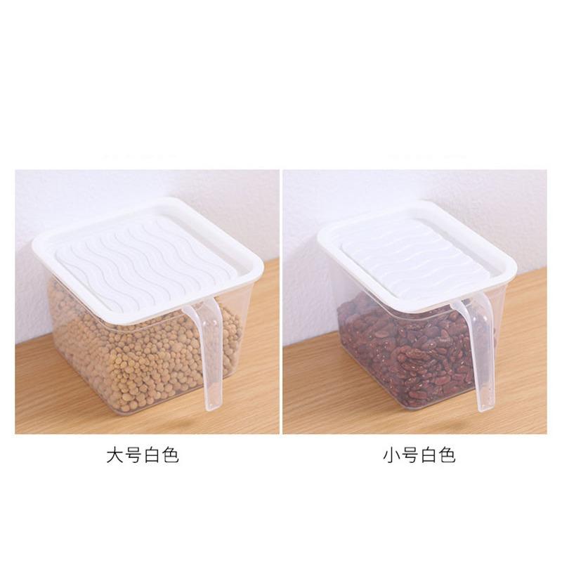 <煎妮雜貨>手柄收納盒冰箱保鮮盒塑膠透明好拿 好看 好找 好分類