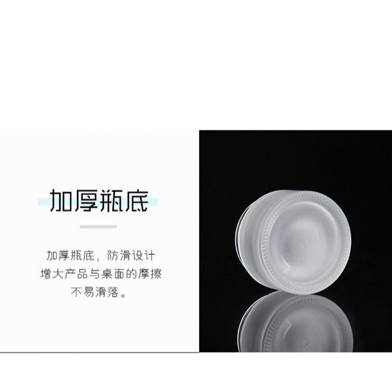 <煎妮雜貨>木紋蓋磨砂玻璃瓶分裝霜膏狀化妝品 膠囊 細小零件分裝