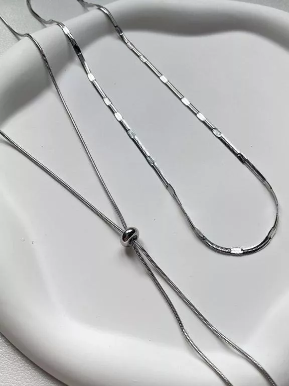 Casual│鈦鋼抽拉式毛衣項鍊