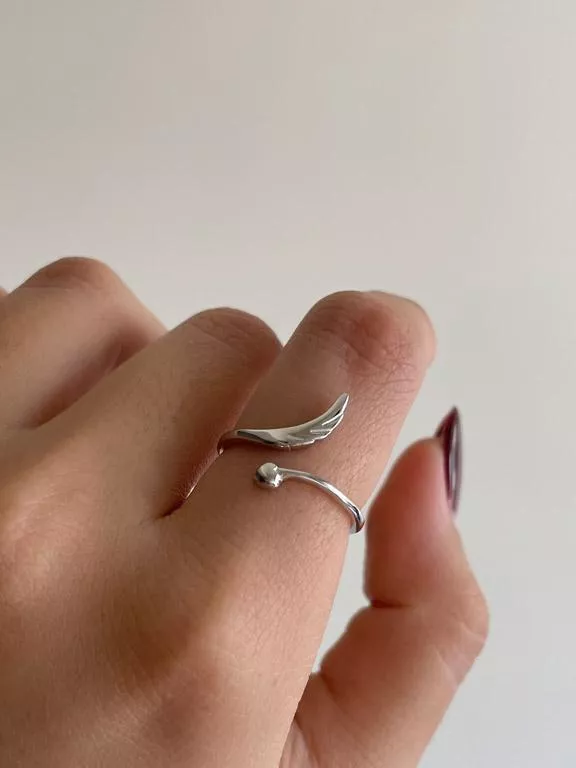 邱比特飛吻│純銀小翅膀開口戒（售完不補）