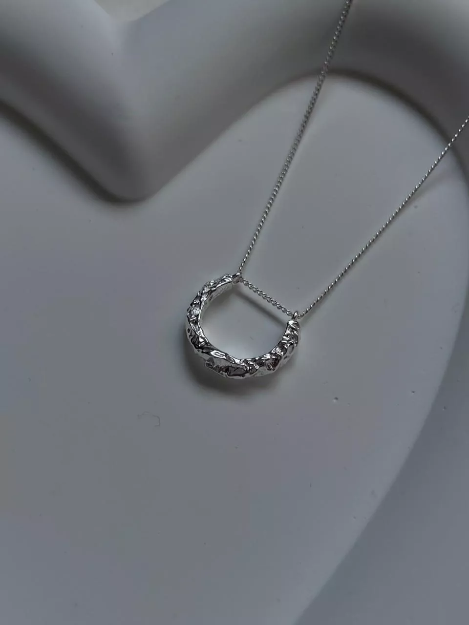 熔岩華爾滋│純銀U型項鍊(售完不補)