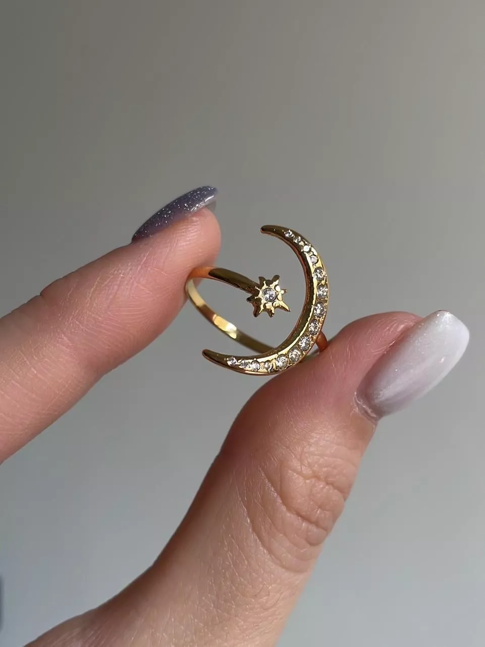 Twilight│鈦鋼星月戒指