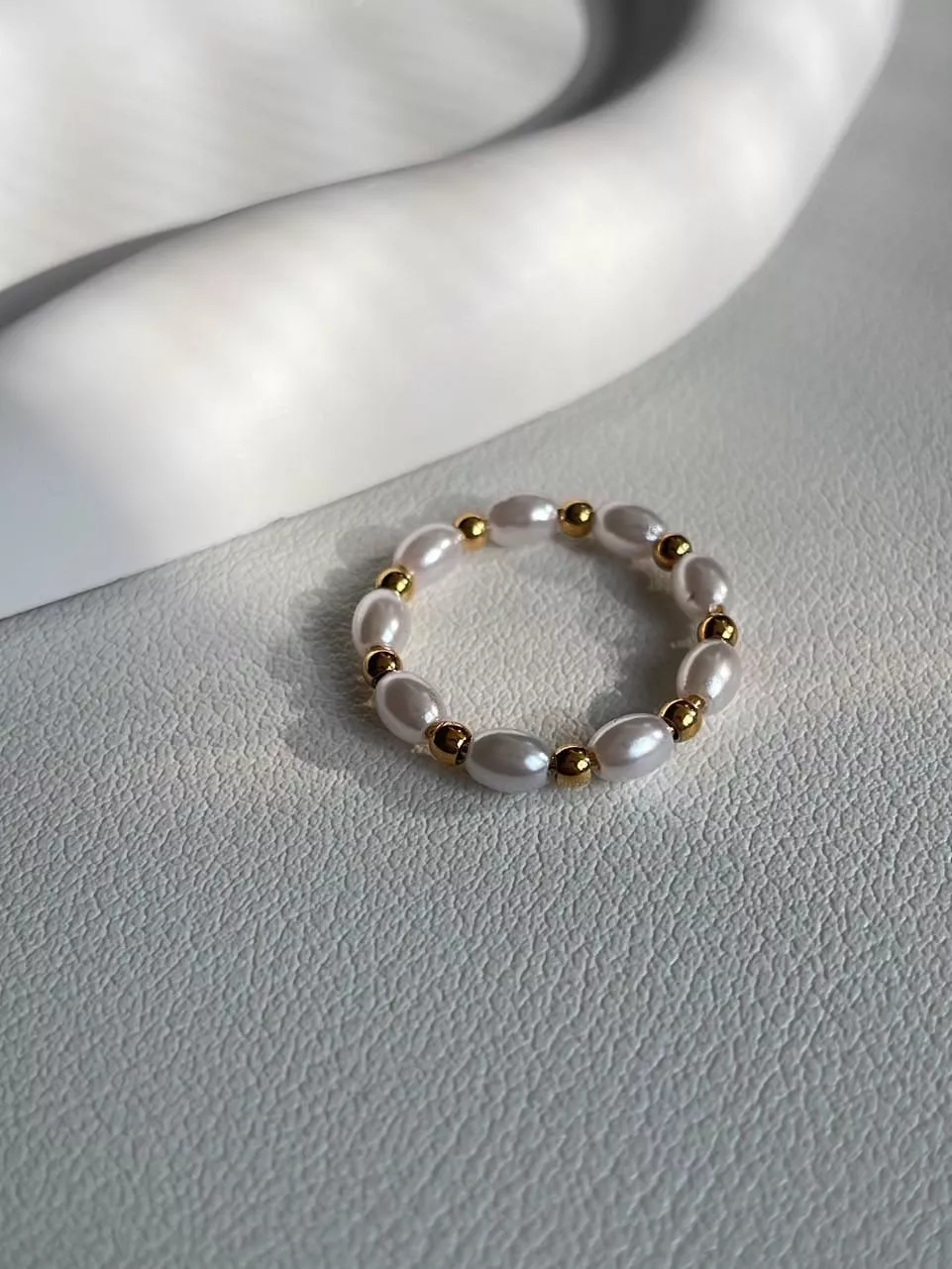 Ocean│鈦鋼珍珠戒指