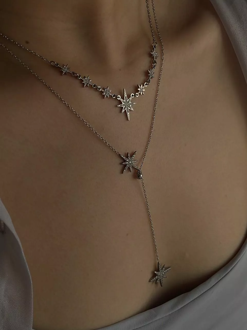 Fairy Tales│鈦鋼星芒項鍊(抽拉款)