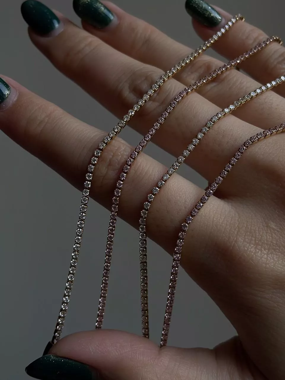 Present│鈦鋼滿鑽手鍊