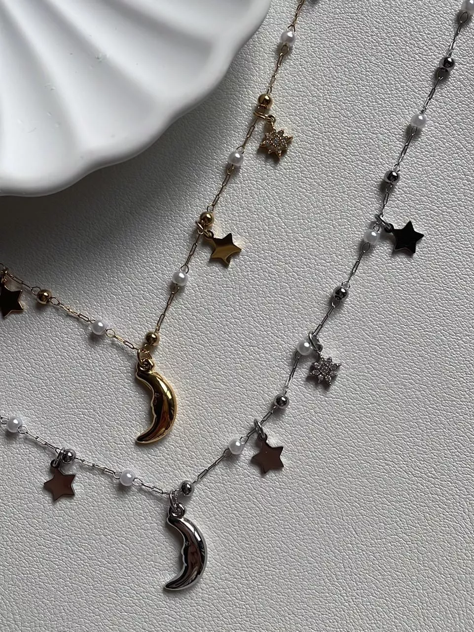Moonlight│鈦鋼星月項鍊