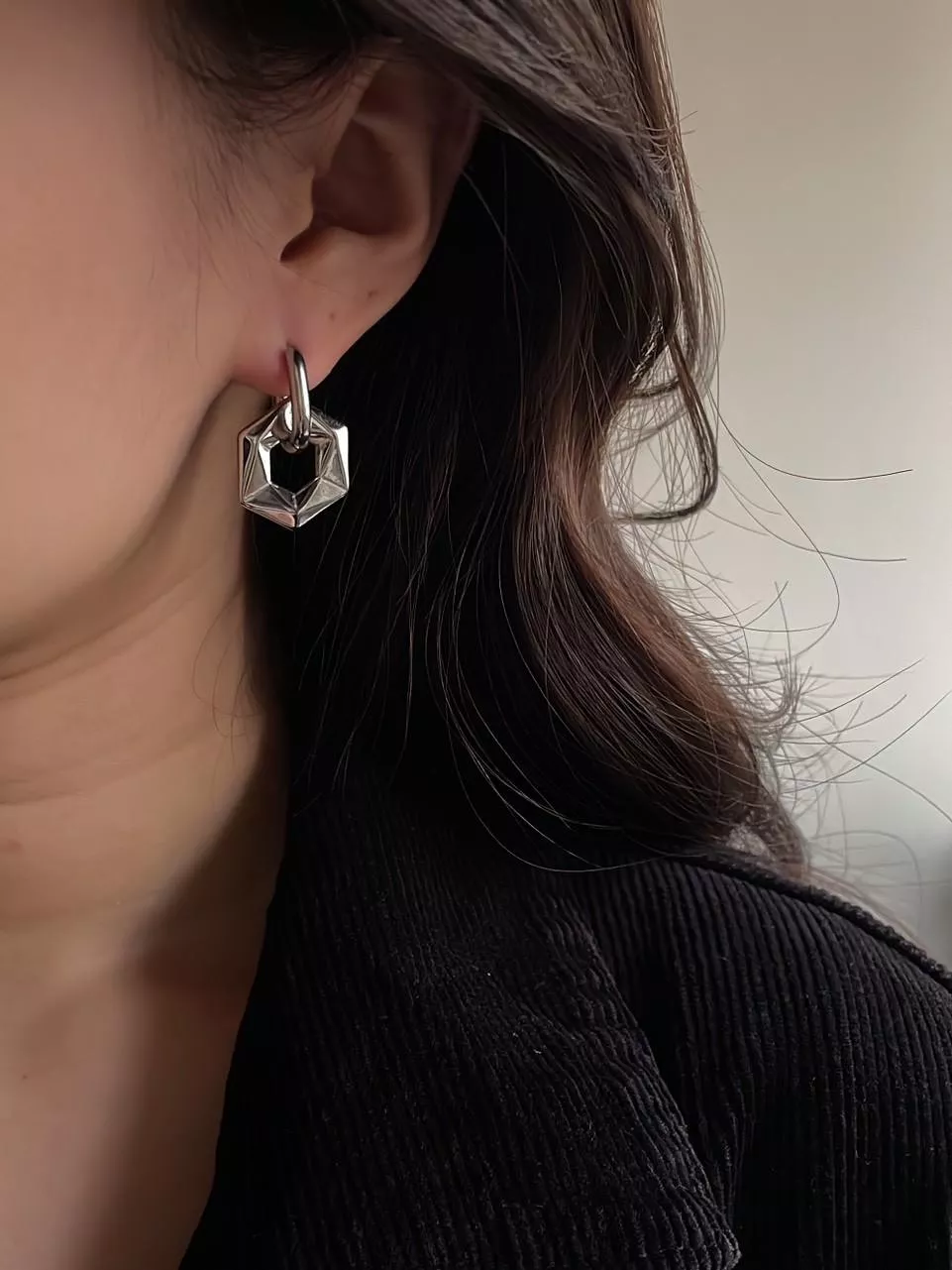 Chunky│鈦鋼幾何耳扣