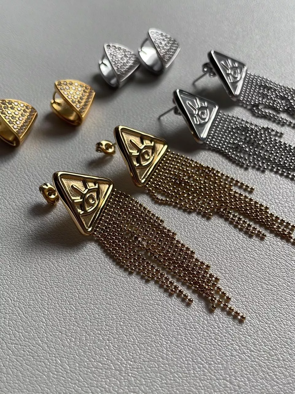 Hidden│鈦鋼個性流蘇耳環