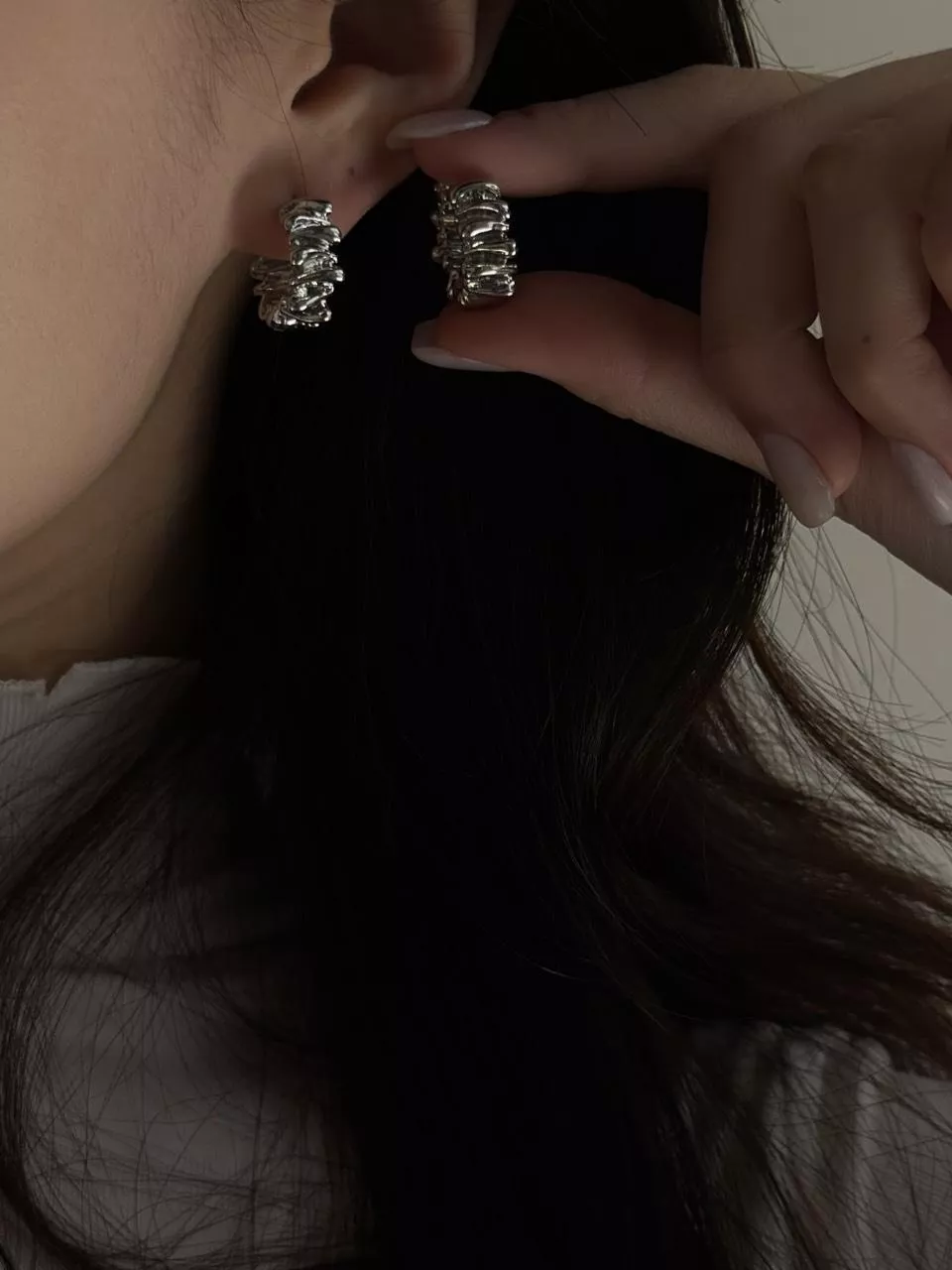 堆疊│金屬皺褶耳扣