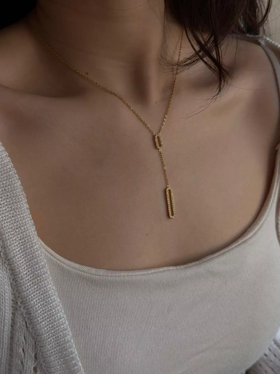 Bella │鈦鋼極簡微鑽項鍊