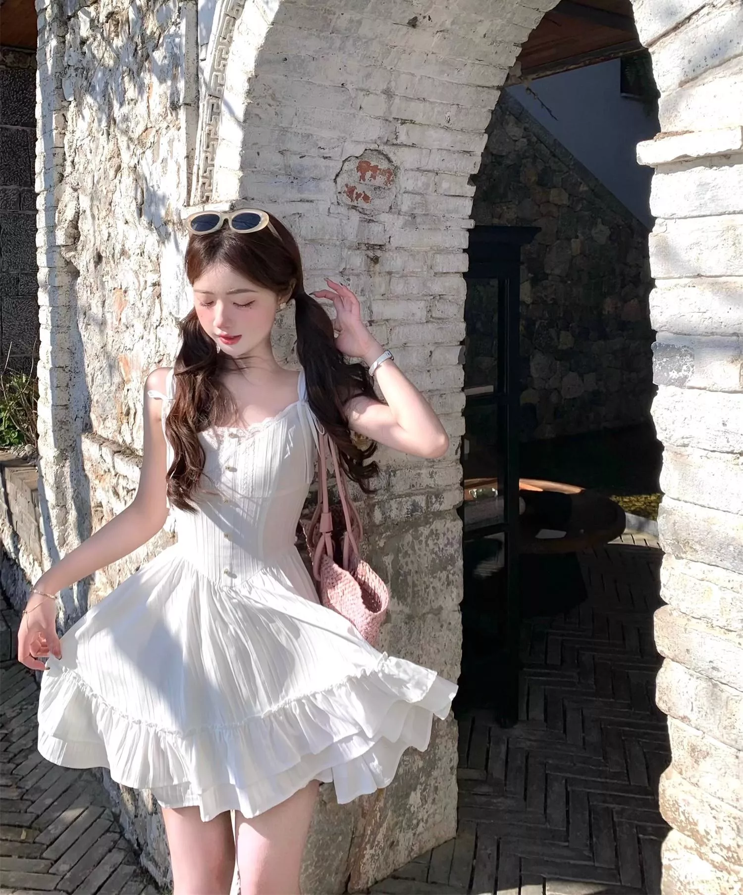 初戀感白色洋裝