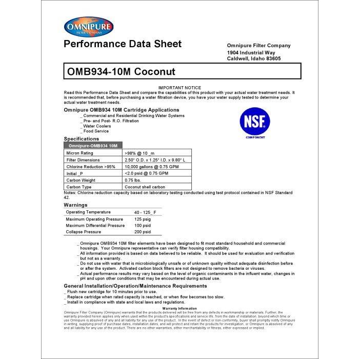 美國進口OMNIPURE - 小T33顆粒活性炭 後置濾心 *正品代理商公司貨* NSF認證 【水易購淨水-安南店】