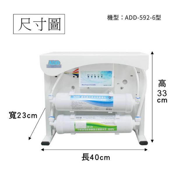 RO直出機 ADD-592-6 台製 600加侖RO膜 直輸機 逆滲透 通過BSMI認證 濾心一年換一次【水易購安南店】