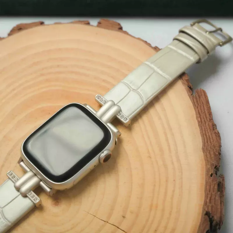 「寶銀」Apple watch限量星空色造型皮革錶帶