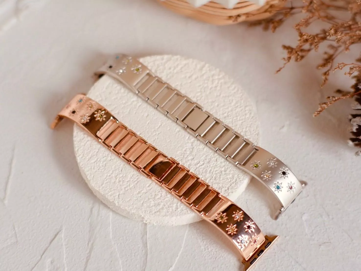 「揉花」Apple watch 金屬錶帶