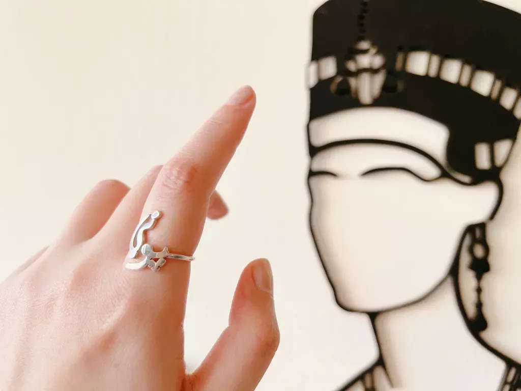 訂製阿拉伯文名字銀戒