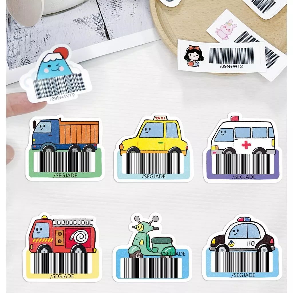 載具貼紙/客製化條碼貼 /不規則防水撕不破 /台灣製-各種車車