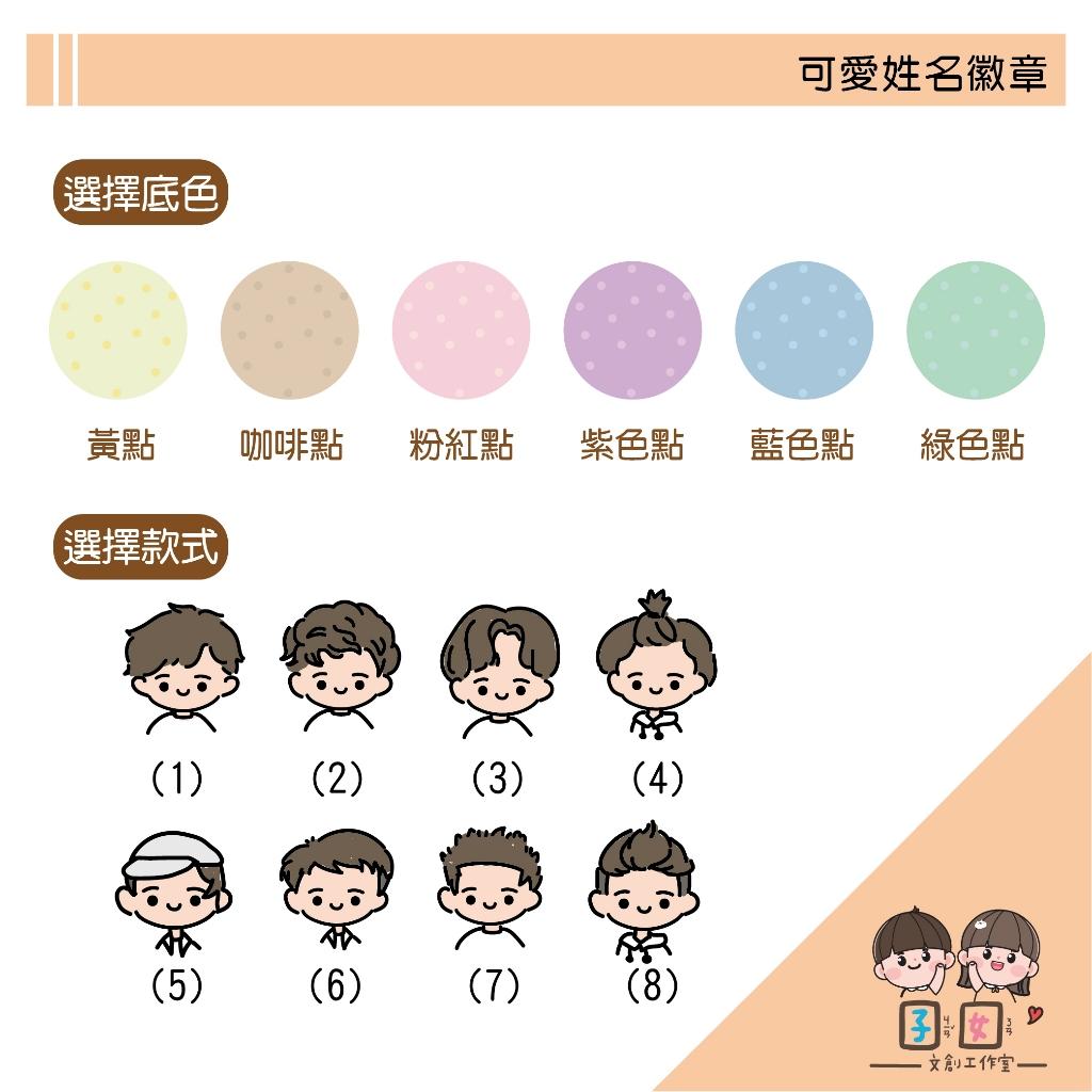 客製手繪插圖姓名 徽章吊飾 客製徽章 姓名吊飾 掛件 鑰匙圈