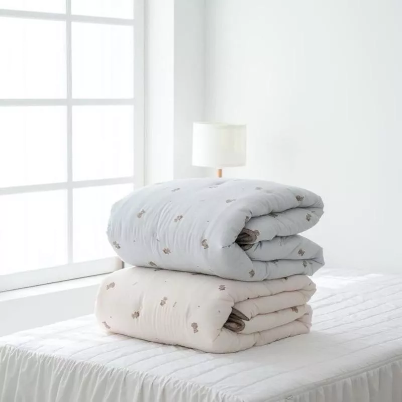 韓國天絲素面熊熊四季被（偏薄～台灣一年四季可使用）