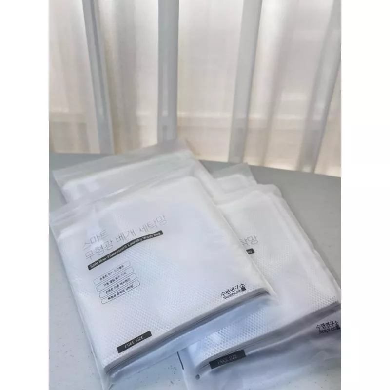 《韓國棉被台灣現貨》～韓國空運～枕頭專用洗衣袋（附扣環綁帶）