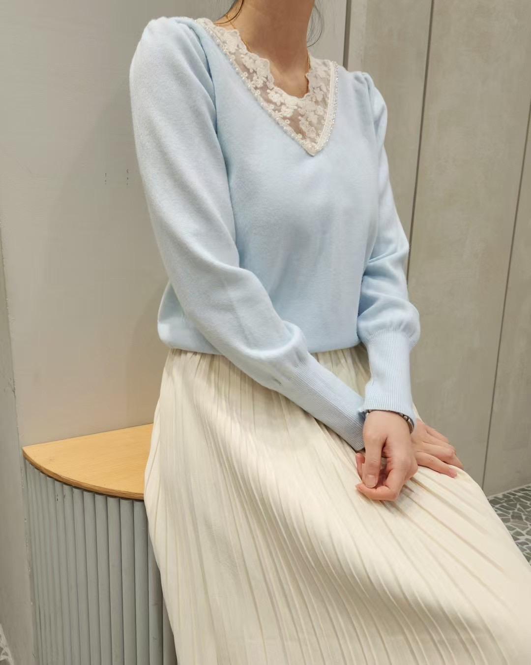 冰藍精靈針織衫