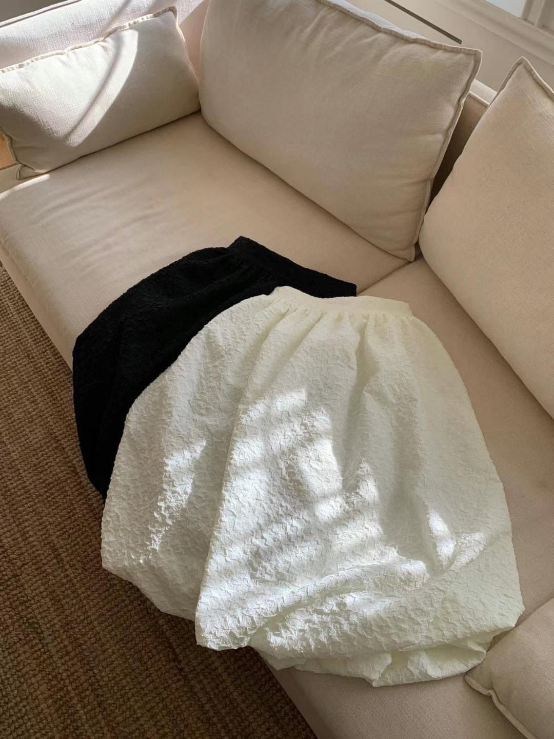 皺褶質感百搭長裙