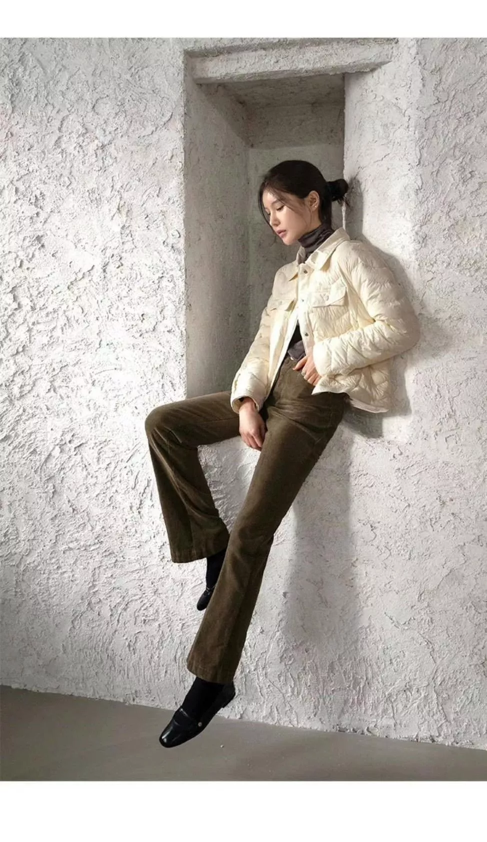 燈芯絨布微喇褲