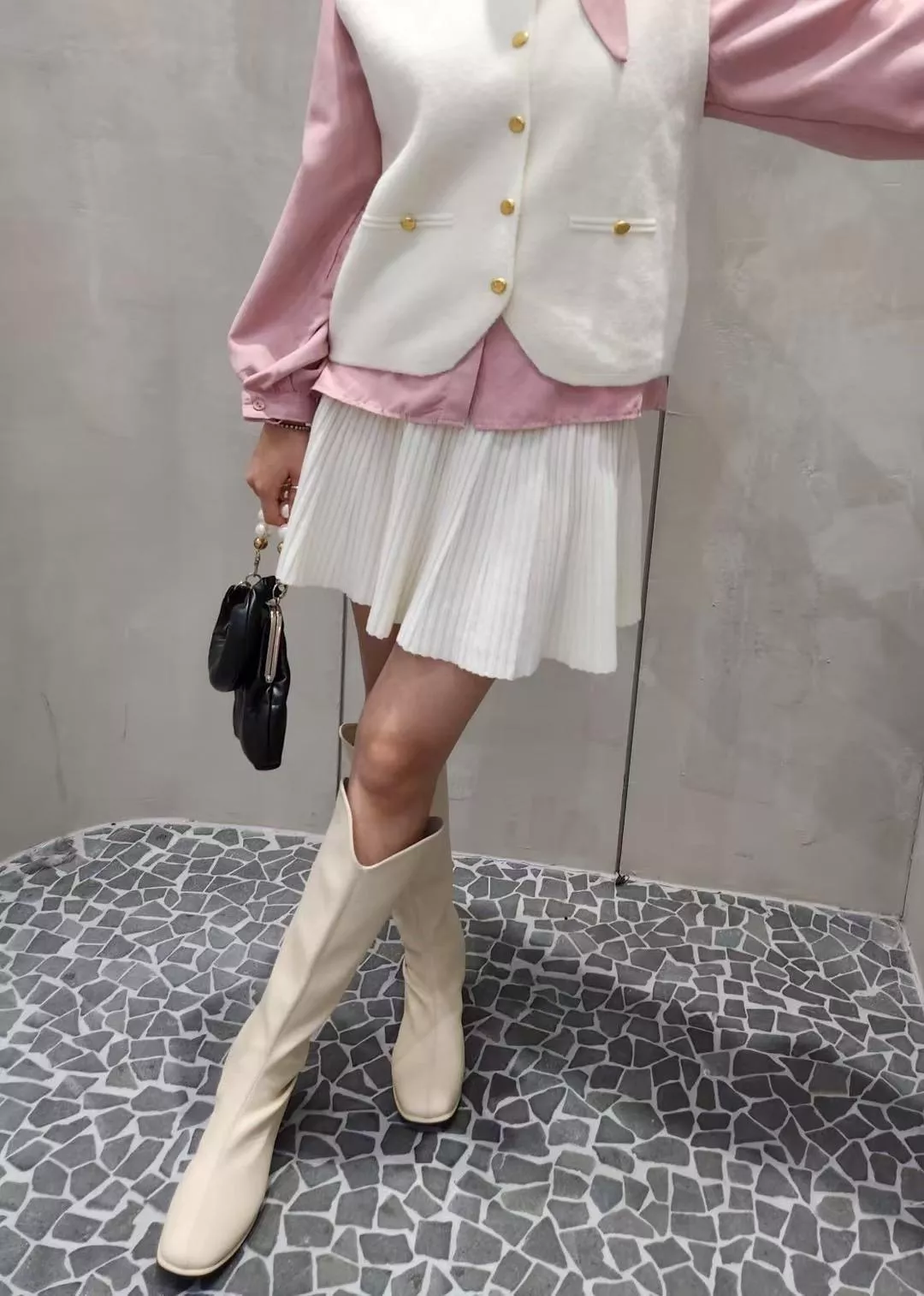 柔美百褶淑女短裙