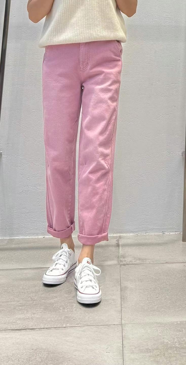 復古水洗休憩長褲