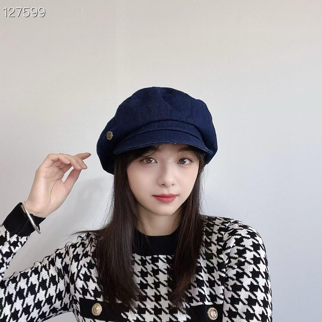 韓國女星復古風｜休閒牛仔畫家帽百搭潮流款