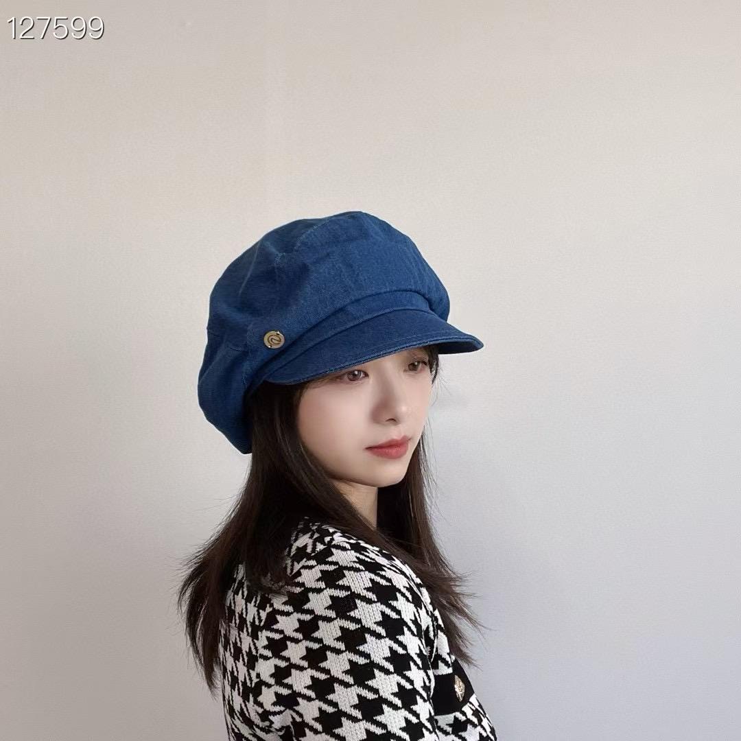 韓國女星復古風｜休閒牛仔畫家帽百搭潮流款