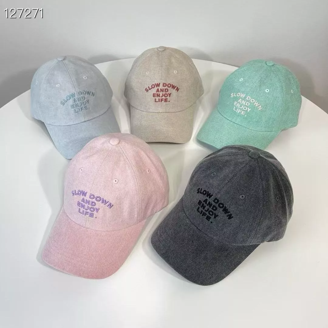 簡約文青字母刺青棒球帽｜水洗復興百搭鴨舌帽