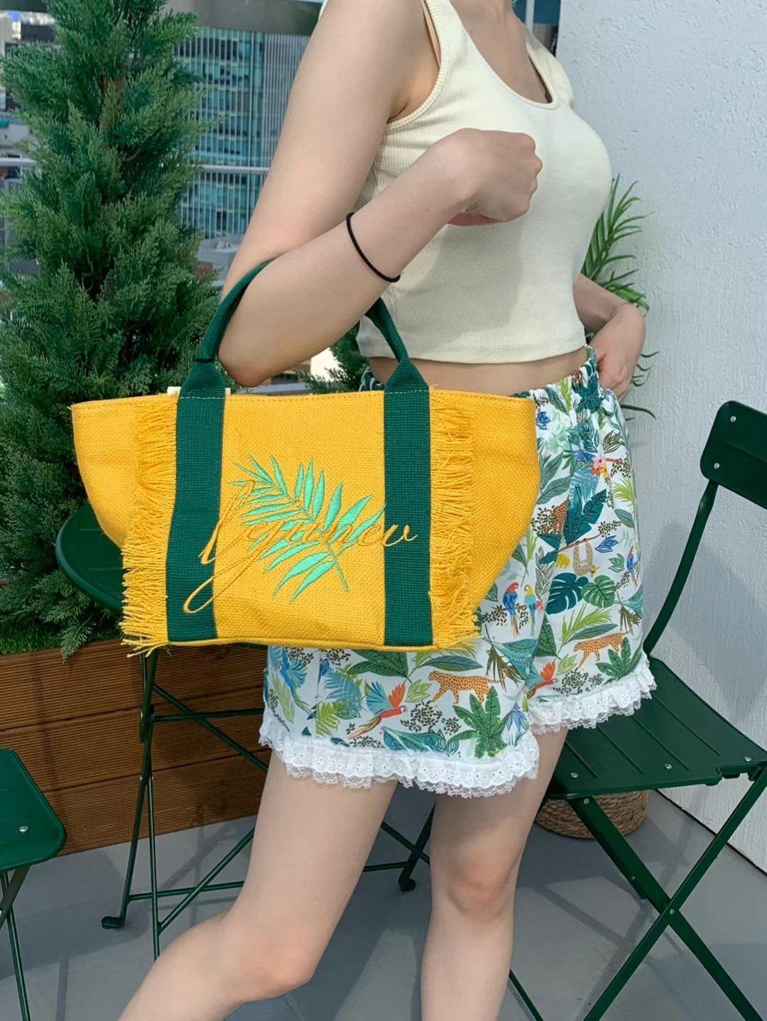 Aloha 編織風度假托特包
