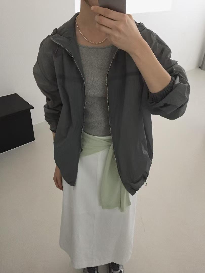 街頭機能感輕量風衣外套
