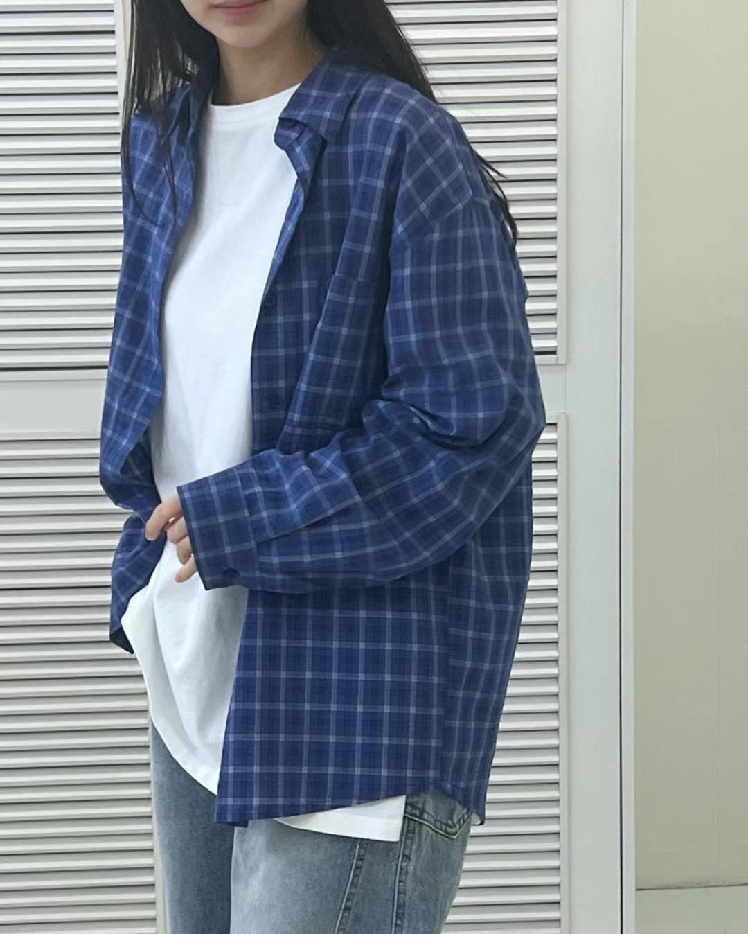 《格子時光》輕柔布感襯衫