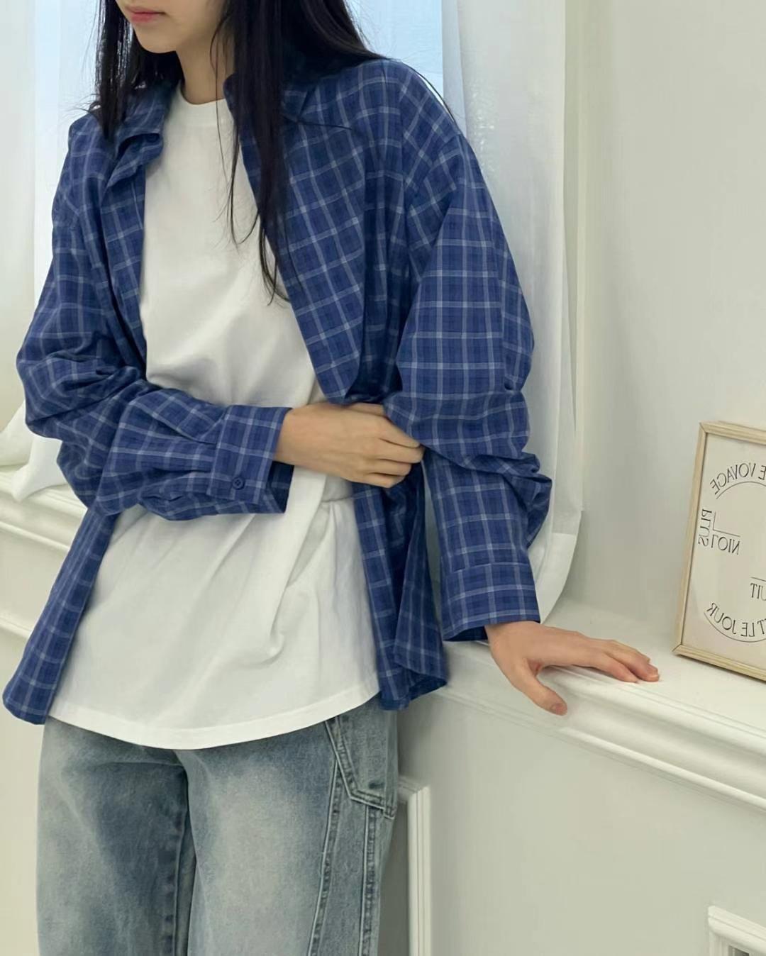 《格子時光》輕柔布感襯衫
