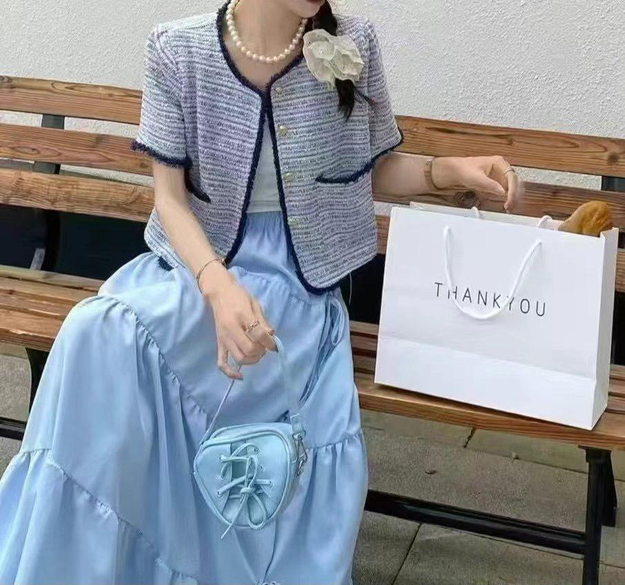小香風名媛短袖外套