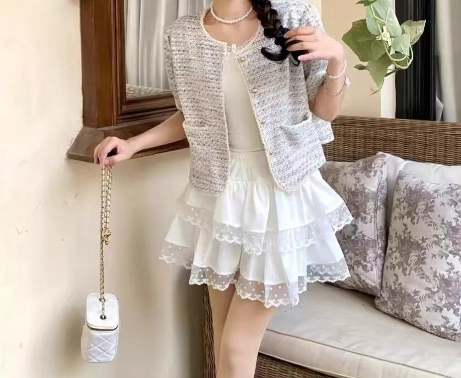 小香風名媛短袖外套