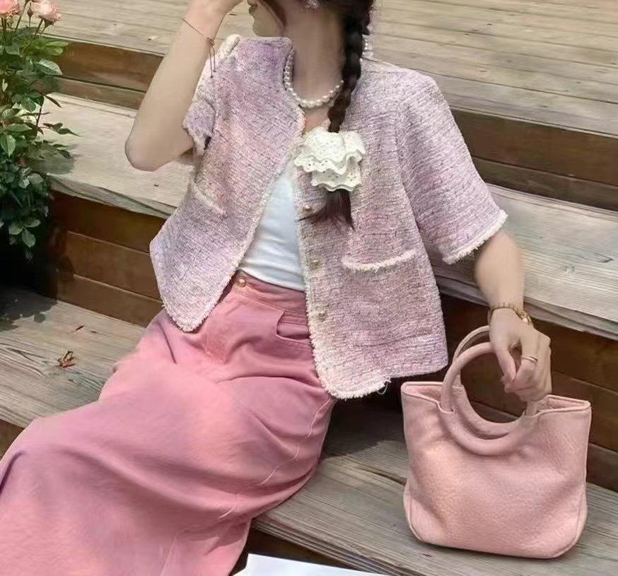 小香風名媛短袖外套