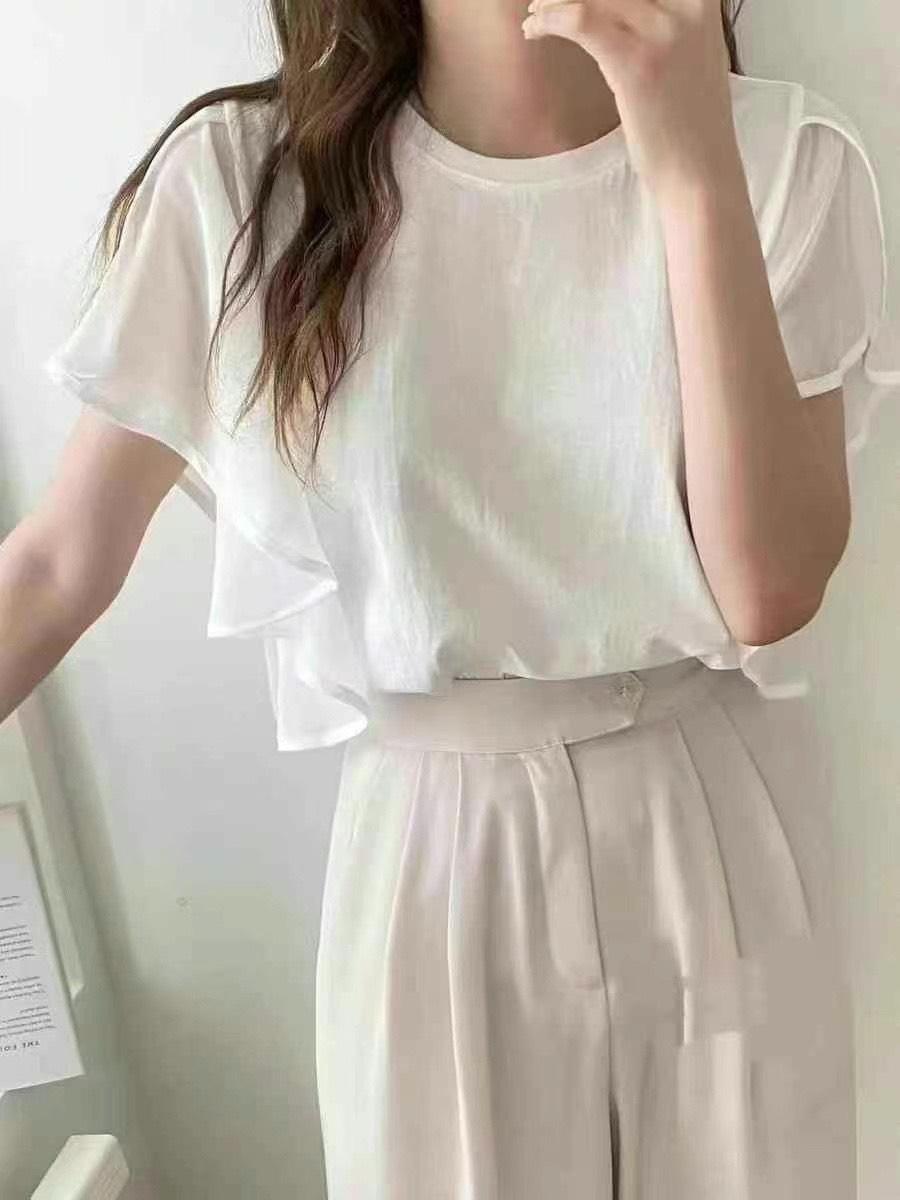 雲朵感小澎袖上衣