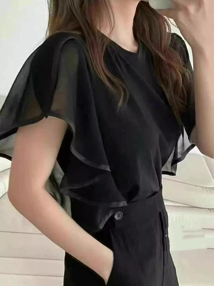 雲朵感小澎袖上衣