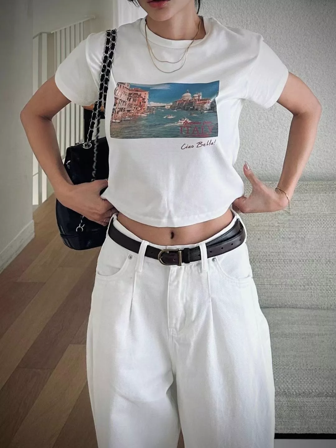 Ciao Bella! 維尼斯風景印花短T