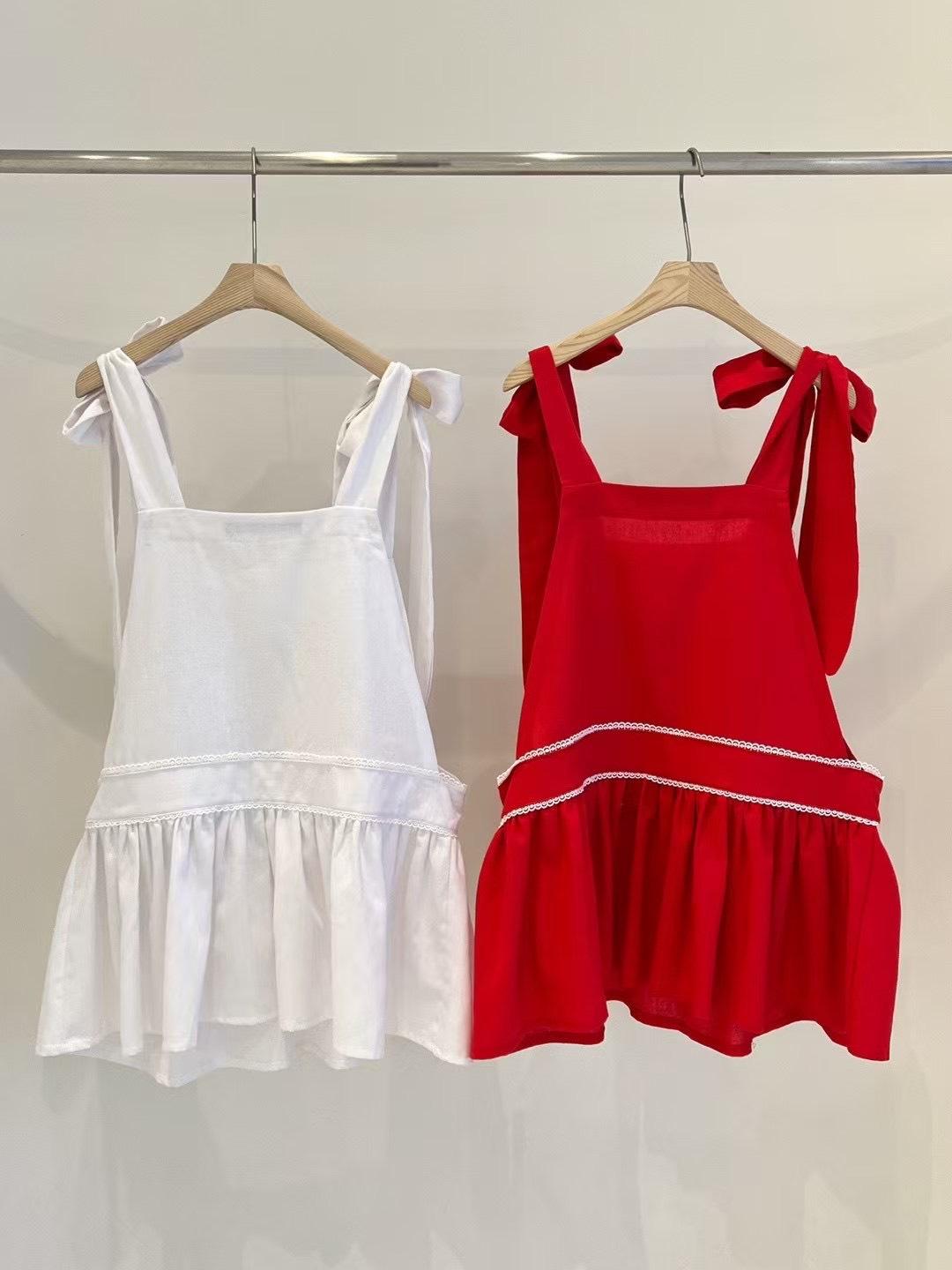Ruffle Ribbon．綁帶荷葉背心上衣