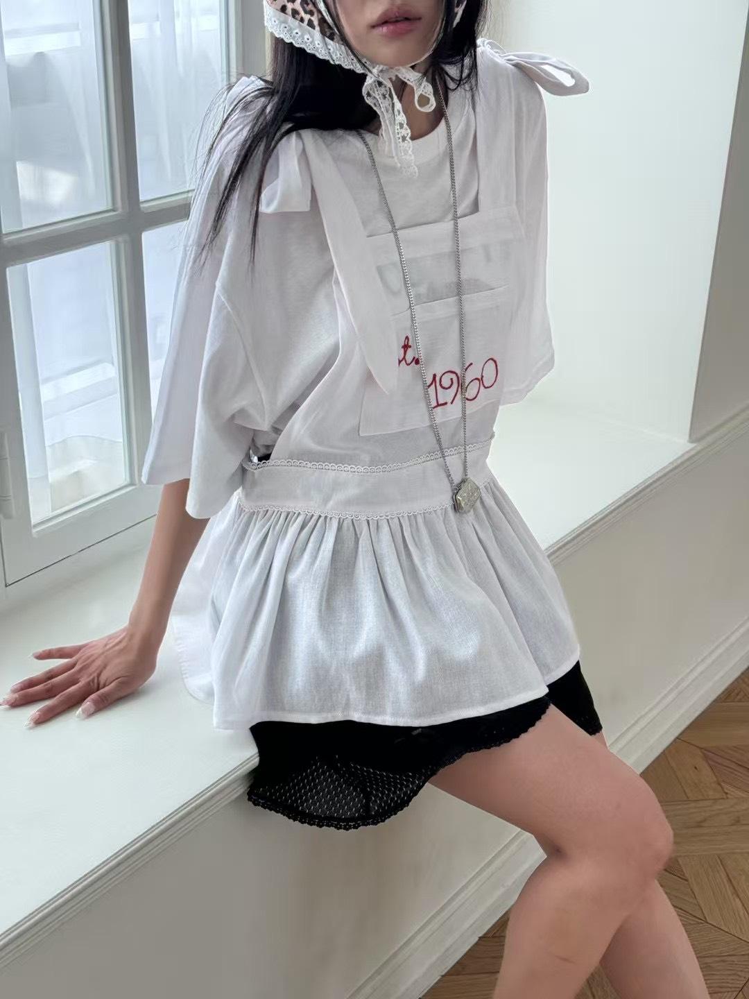 Ruffle Ribbon．綁帶荷葉背心上衣