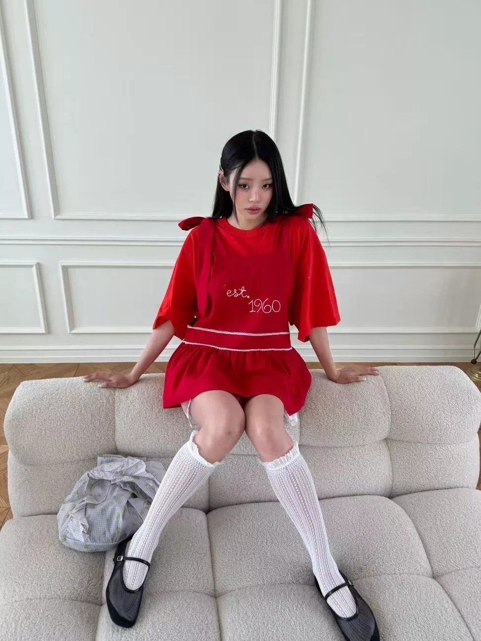 Ruffle Ribbon．綁帶荷葉背心上衣