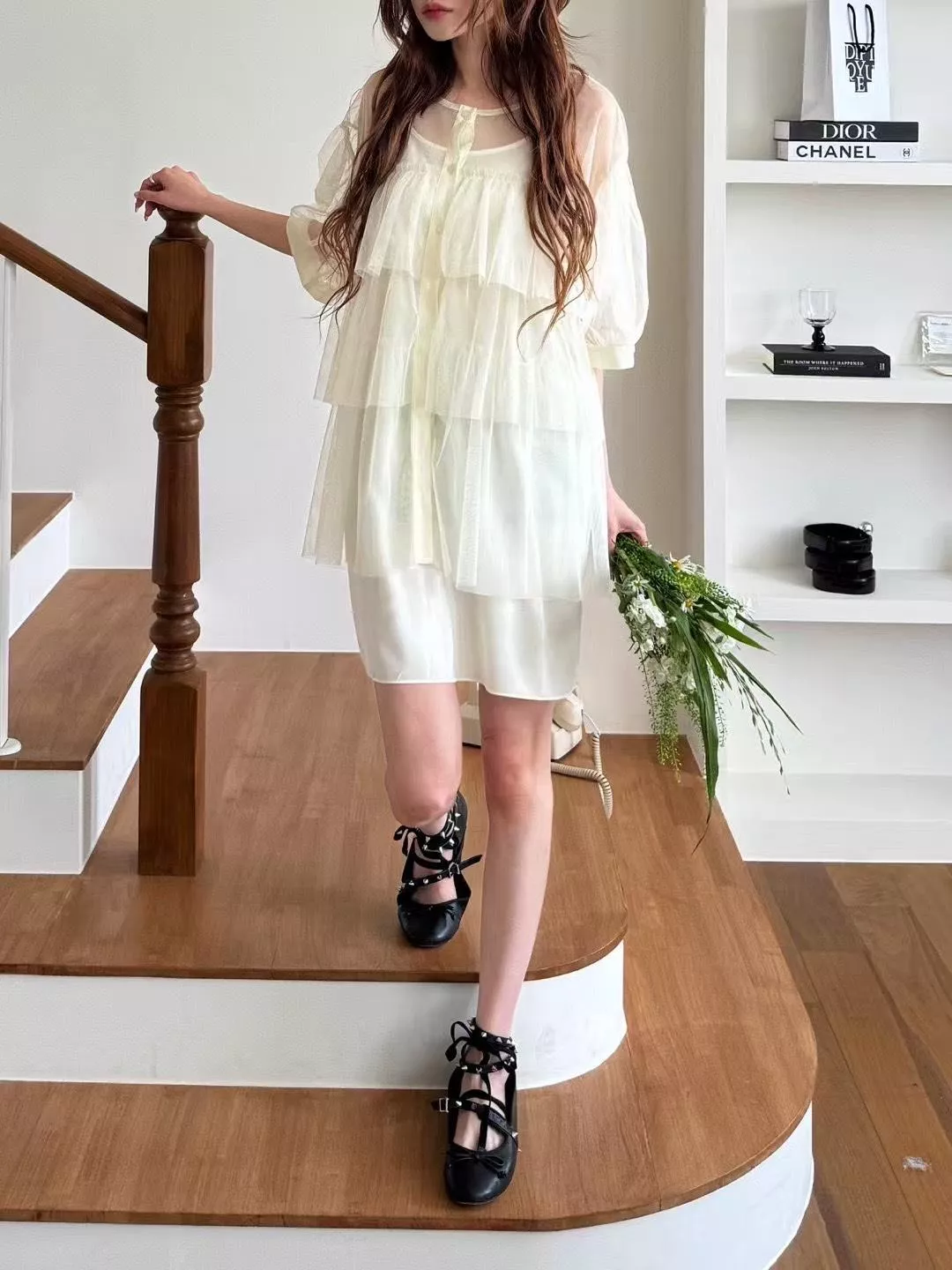 Cloud Layer．輕夢多層紗仙女洋裝