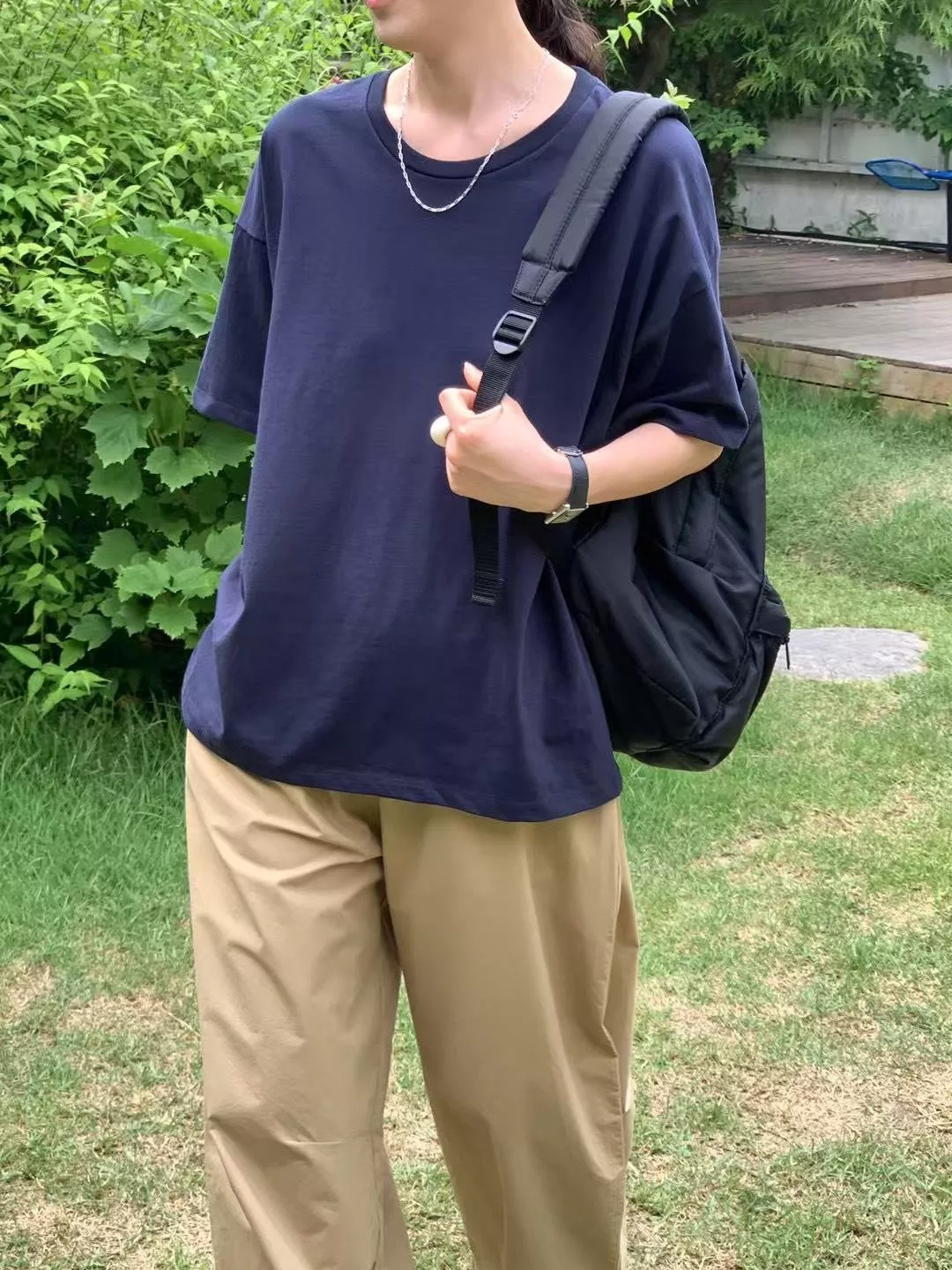 純棉涼感寬版Tee