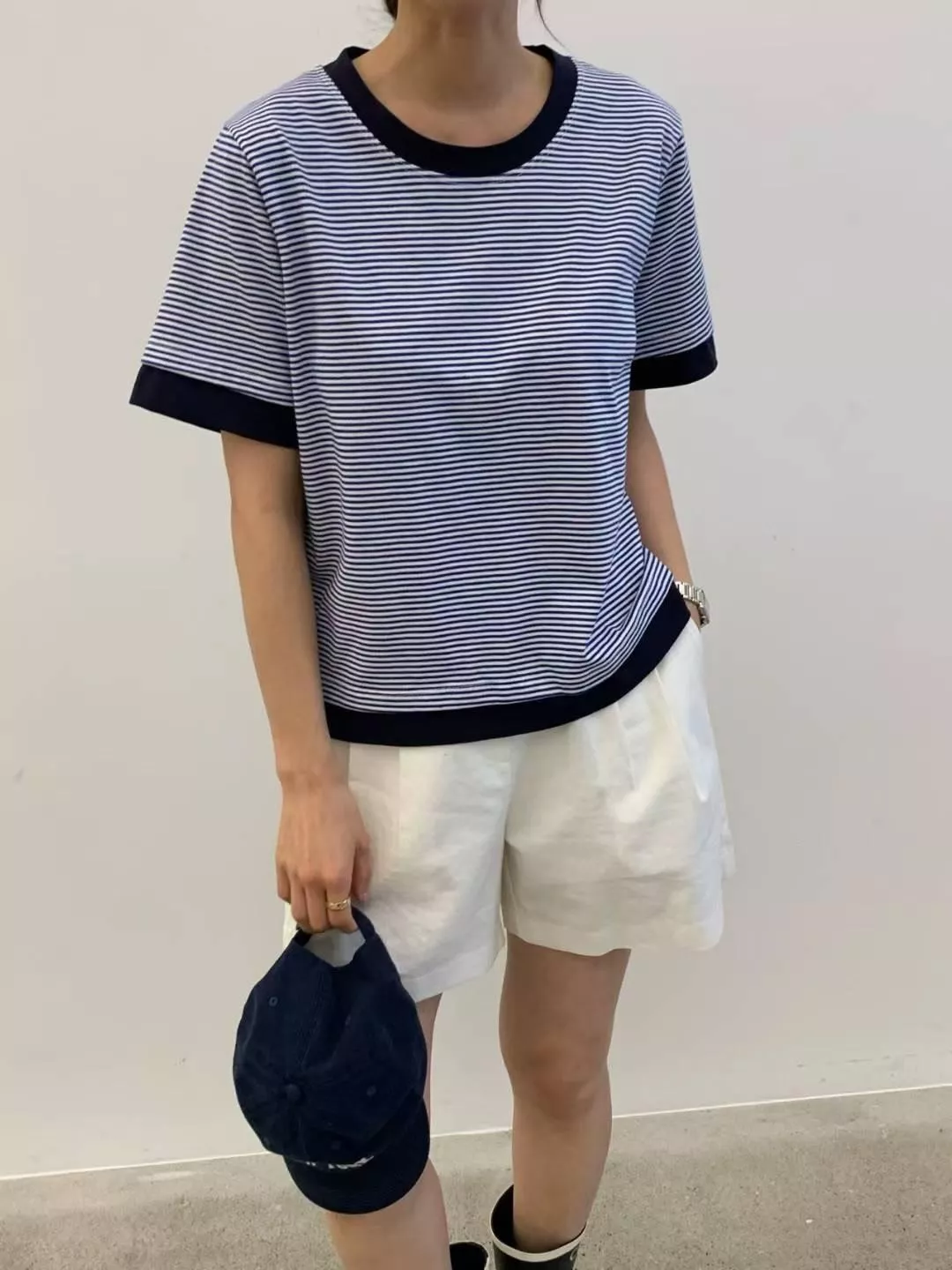 海風棉質條紋上衣